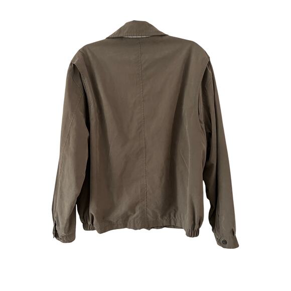 London Fog Men’s Brown Lightweight Jacket Size Large Zip Up Pockets - Picture 2 of 12